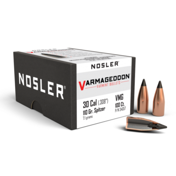 Nosler Varmageddon Polymer Tipped Varmint Bullets