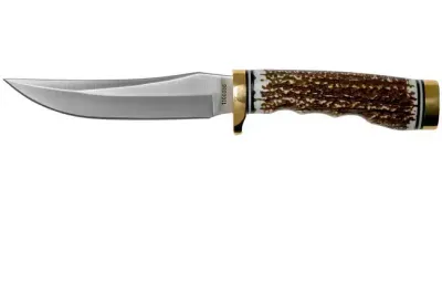 Schrade Knives Uncle Henry 153UH Golden Spike Rat Tail Tang 5" Fixed Blade Knife