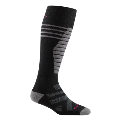 Darn Tough Women's Thermolite Edge Over-the-Calf Midweight Ski &amp; Snowboard Sock Small Black