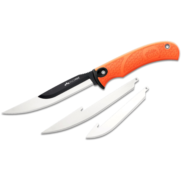 Outdoor Edge Orange Handle RazorMax Fixed Blade Knife