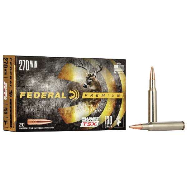 Federal Premium 270 Win 130 Grain  Barnes TSX