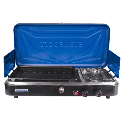 Stansport Propane Stove and Grill Combo Blue