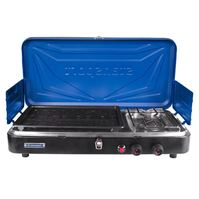 Stansport Propane Stove and Grill Combo Blue