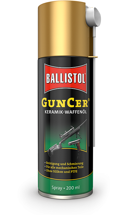 Ballistol GunCer Ceramic Hunting Gun Oil Spray, 200 mL