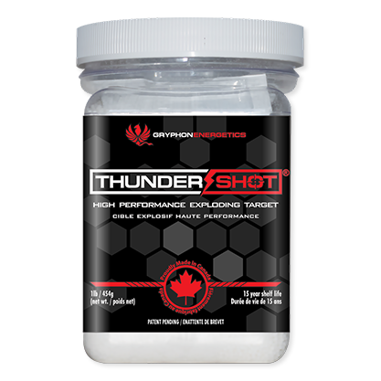 ThunderShot  Gryphonenergetics Centerfire Exploding Target 1lb