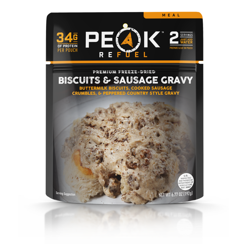 Peak Refuel Biscuits & Gravy with Sausage - Pouch Peak Refuel Biscuits & Gravy with Sausage - Pouch