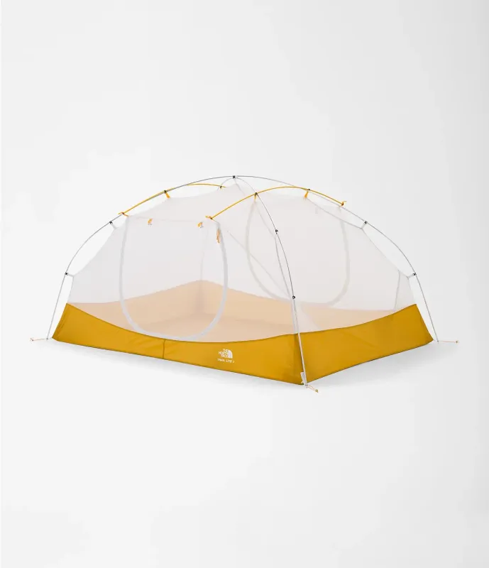 The North Face Trail Lite 3 Khaki Stone/Arrowwood Yellow 3 Person Tent The North Face Trail Lite 3 Khaki Stone/Arrowwood Yellow 3 Person Tent