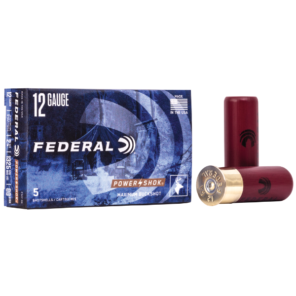 Federal 12 Gauge 2 3/4" 00 Buckshot, 9 Pellets Federal 12 Gauge 2 3/4" 00 Buckshot, 9 Pellets