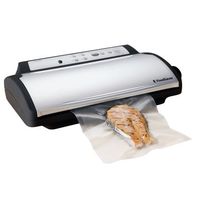 FoodSaver Countertop V2490 Vacuum Sealing System, Stainless Steel with Starter Kit