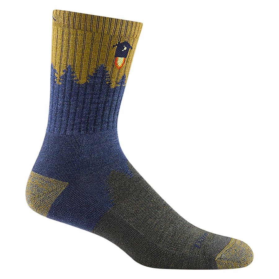 Darn Tough Men's Number 2  Hiker Micro Crew Midweight Hiking Socks, Size: Medium (Men's 8-9.5), Colour: Denim