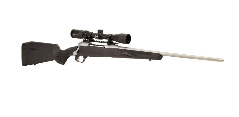 Savage 110 Apex Storm XP Bolt-Action Stainless Rifle with 3-9x40 Crossfire II Scope, Calibur: 22-250 Rem