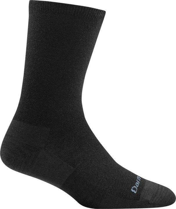 Darn Tough Women's Solid Basic Crew Lightweight Lifestyle Socks, Size: Small (Women's 4.5-7), Colour: Black