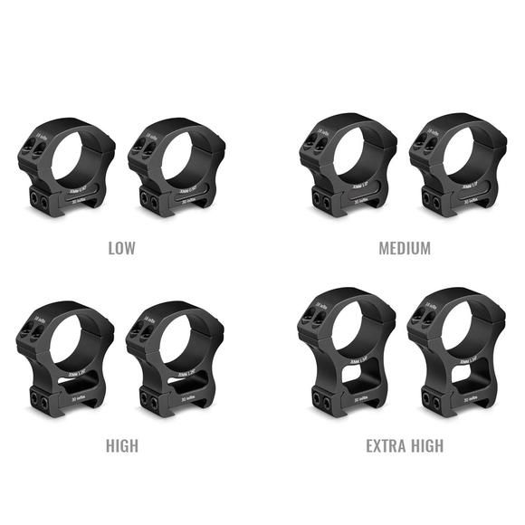 Vortex Pro Rings , Size: Low, Colour: Matte, Diameter: 30mm