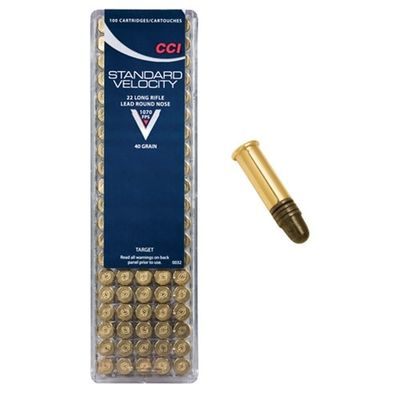 CCI 22 LR 40 Grain Standard Velocity 100 Rounds CCI 22 LR 40 Grain Standard Velocity 100 Rounds