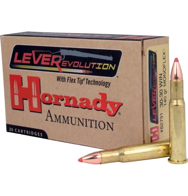 Hornady LEVERevolution 30-30 Win 140 Grain MonoFlex