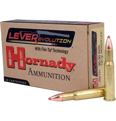 Hornady LEVERevolution 30-30 Win 140 Grain MonoFlex