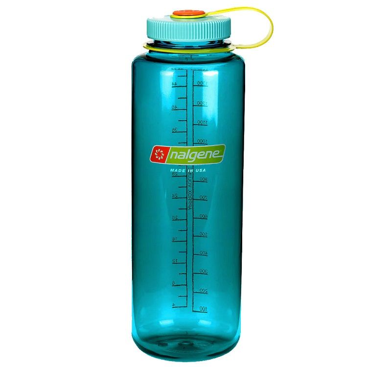 Nalgene Sustain Water Bottle 48oz / 1.4 L, Model: Wide Mouth, Colour: Cerulean