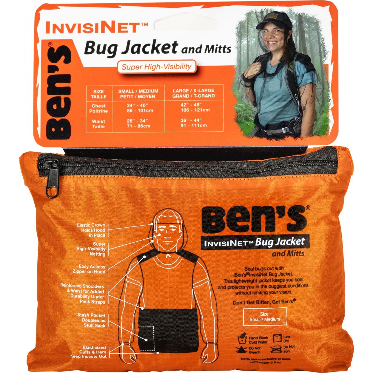 Ben's InvisiNet Bug Jacket &amp; Mitts, Size: Small/Medium