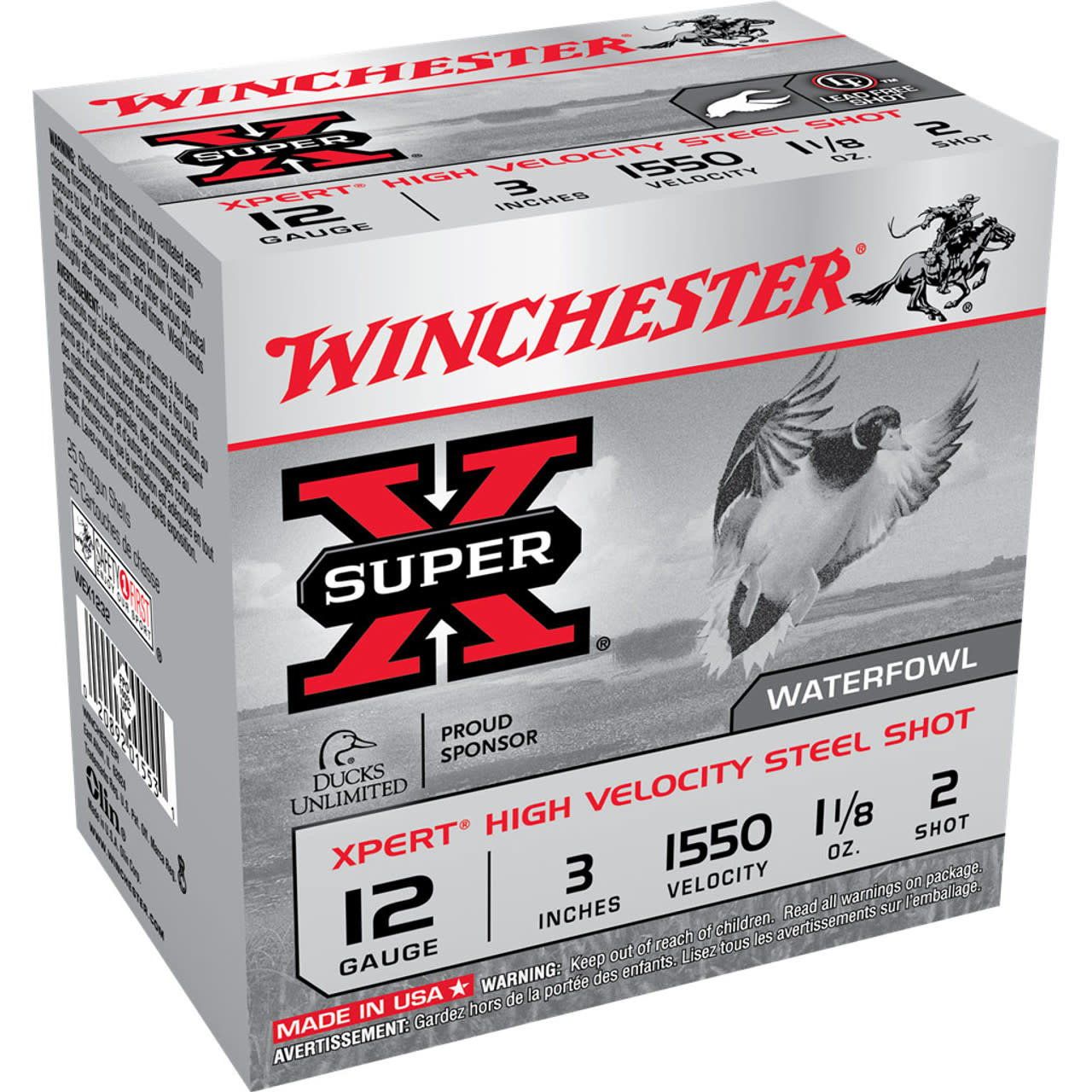 Winchester 12 Gauge 3" 1 1/8 Oz #2 Steel Shot