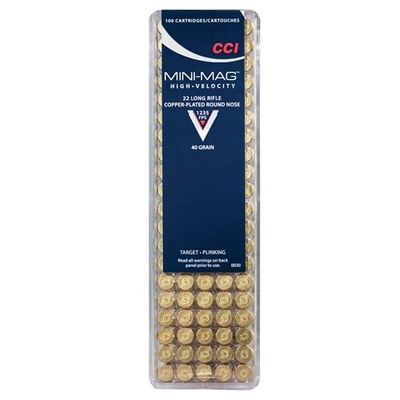 CCI Mini-Mag Target 22 LR 40 Grain, 100/box CCI Mini-Mag Target 22 LR 40 Grain, 100/box