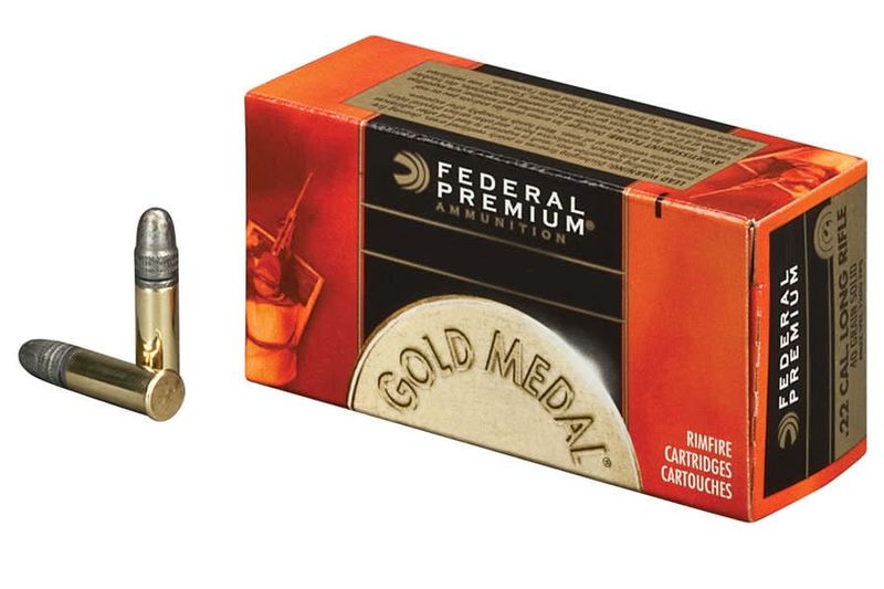 Federal 22 LR 40 Grain Gold Medal Target Box of 50