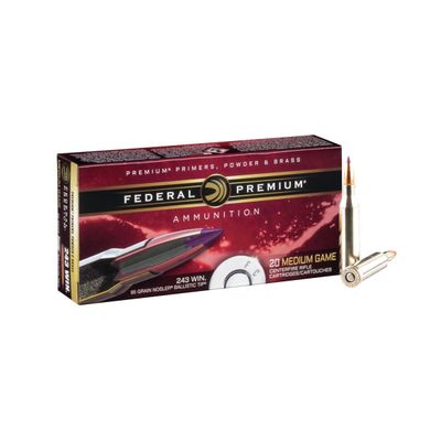 Federal Premium 243 Win 95 Grain Nosler Ballistic Tip Federal Premium 243 Win 95 Grain Nosler Ballistic Tip