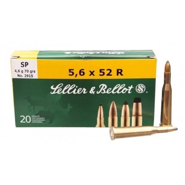 Sellier & Bellot: 5.6x52R 70 Grain Soft Point Sellier & Bellot: 5.6x52R 70 Grain Soft Point