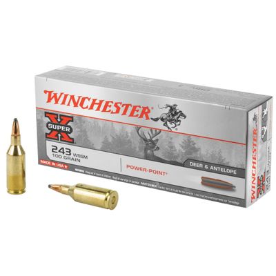 Winchester Super-X 243 WSSM 100 Grain Power Point Winchester Super-X 243 WSSM 100 Grain Power Point