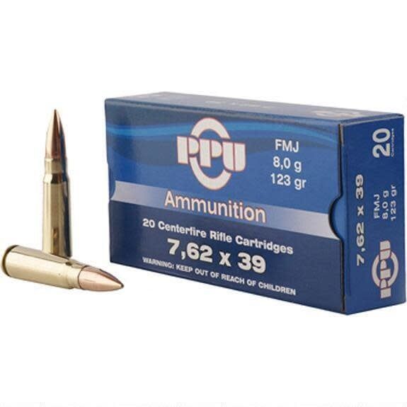 PPU 7.62x39 Soviet 123 FMJ