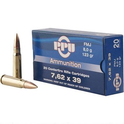 PPU 7.62x39 Soviet 123 FMJ
