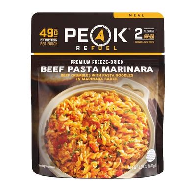 Peak Refuel Beef Pasta Marinara - Pouch Peak Refuel Beef Pasta Marinara - Pouch