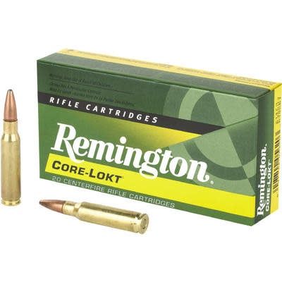 Remington 308 Win 180 Grain Core-Lokt Pointed Soft Point Remington 308 Win 180 Grain Core-Lokt Pointed Soft Point