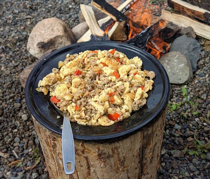TrailFare Scrambled Eggs with Italian Sausage and Parmesan (Pouch) TrailFare Scrambled Eggs with Italian Sausage and Parmesan (Pouch)