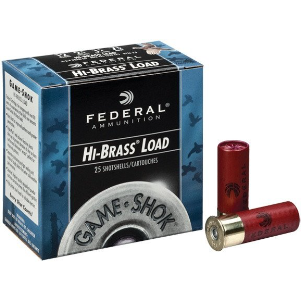 Federal Game-Shok High Brass 12 Gauge 2 3/4", 1-1/4 oz #5 Lead Shot
