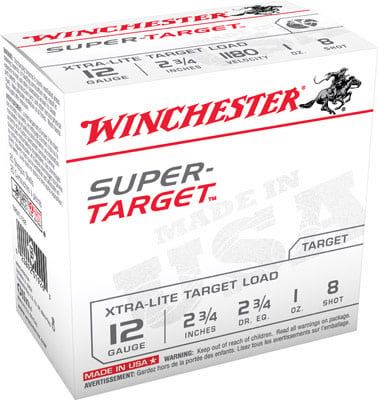 Winchester Super Target 12 Gauge 2 3/4" #8 Lead Shot Winchester Super Target 12 Gauge 2 3/4" #8 Lead Shot