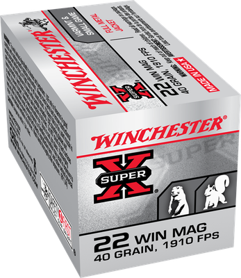 Winchester Super-X 22 Mag 40 Grain Full Metal Jacket 50 Rds Winchester Super-X 22 Mag 40 Grain Full Metal Jacket 50 Rds