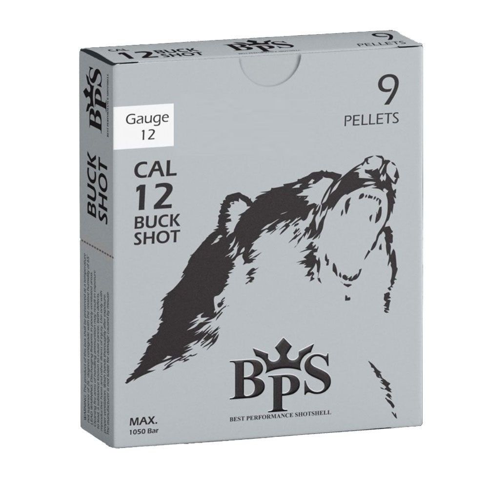 BPS Ammunition 12 Gauge 2 3/4" 1 1/5 Oz 00 Buckshot 9 Pellet 10rds