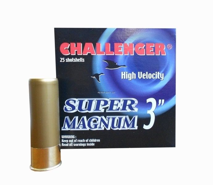 Challenger Super Magnum Shotshell 12 Gauge, 3" BB