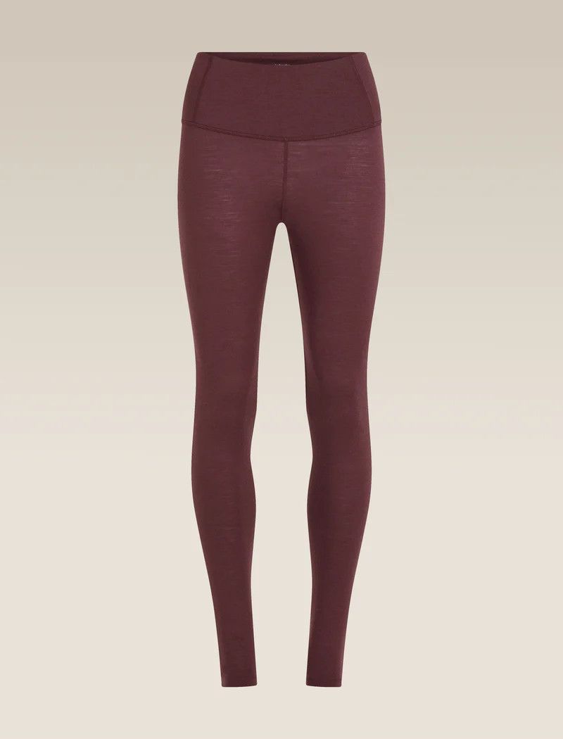 Icebreaker Women's Merino 200 Oasis High rise Thermal Leggings, Size: Large, Colour: Java