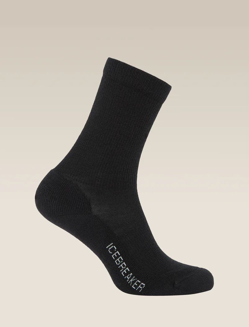 Icebreaker Women's Merino Lifestyle Light Crew Socks, Size: Small, Colour: Black