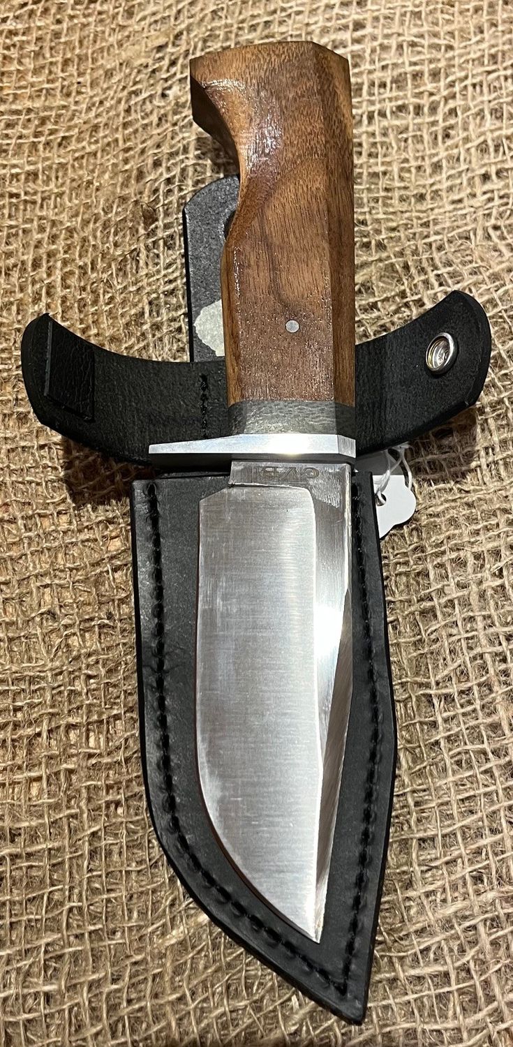 Cadsand Blades McClaren Hunter Fixed Blade Knife with Leather Sheath