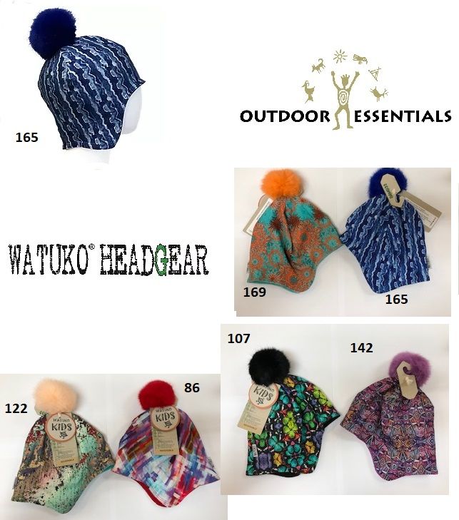 Watuko Infant Baby Winter Pom Hat with Earflaps - Pattern