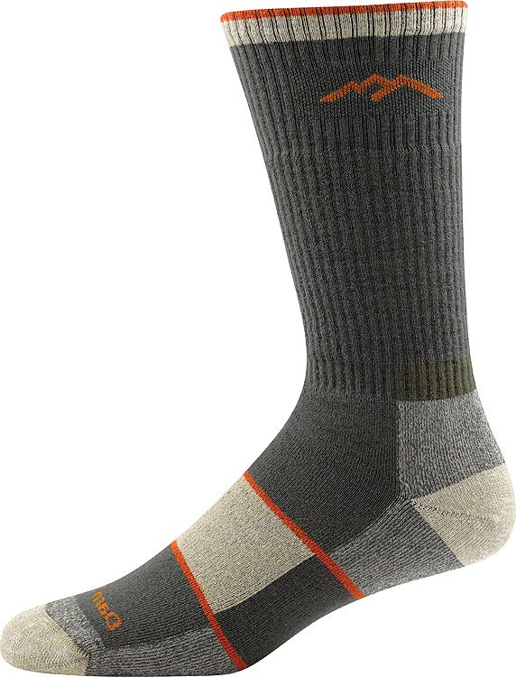 Darn Tough Men's Coolmax® Hiker Boot Midweight Hiking Socks Full Cushion Medium (Men's 8-9.5) Olive