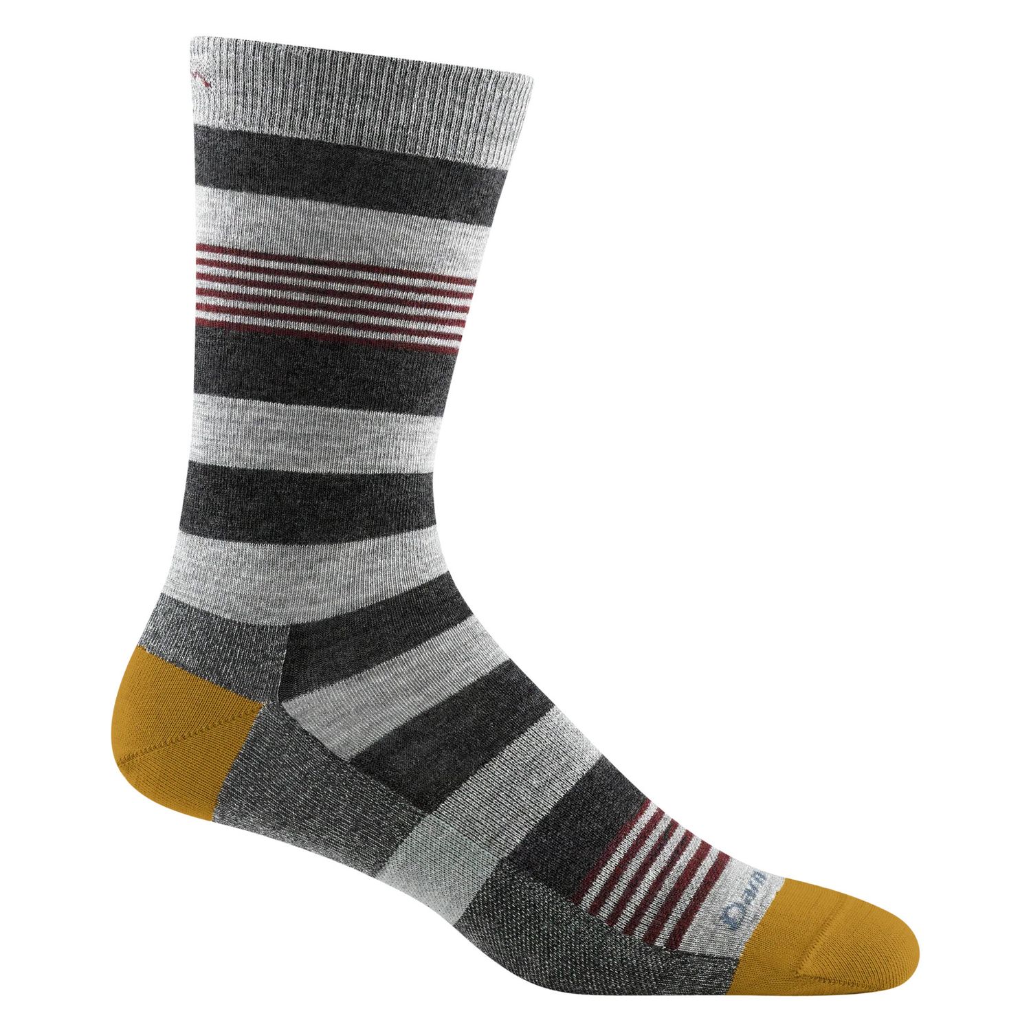 Darn Tough Men's Oxford Crew Lightweight Sock  Lightweight Medium Grey