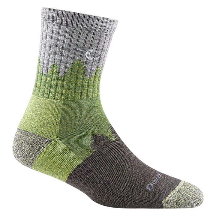 Darn Tough Women's Treeline Micro Crew Midweight Hiking Sock Cushion Medium (Women's 7.5-9.5) Willow