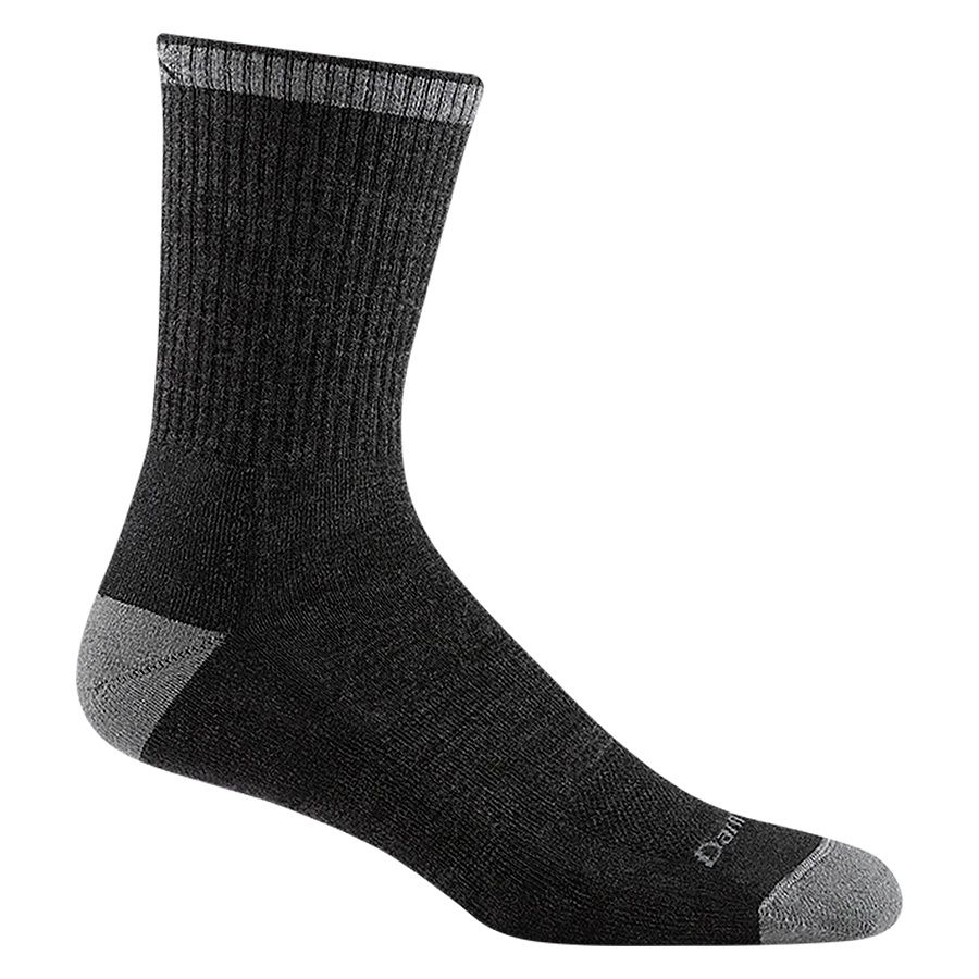 Darn Tough Men's Fred Tuttle Micro Crew Midweight Work Socks Cushion Extra Large Gravel