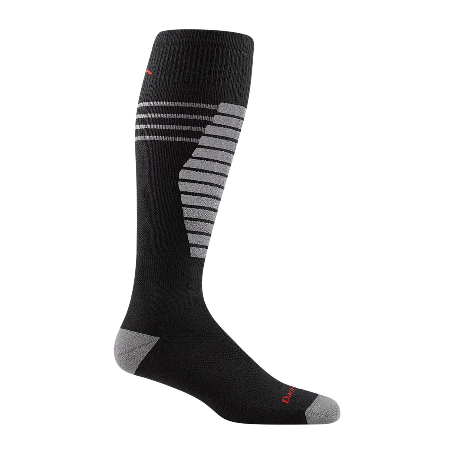 Darn Tough Men's Thermolite Edge Over-the-Calf Midweight Ski &amp; Snowboard Sock Black Medium (Men's 8-9.5)