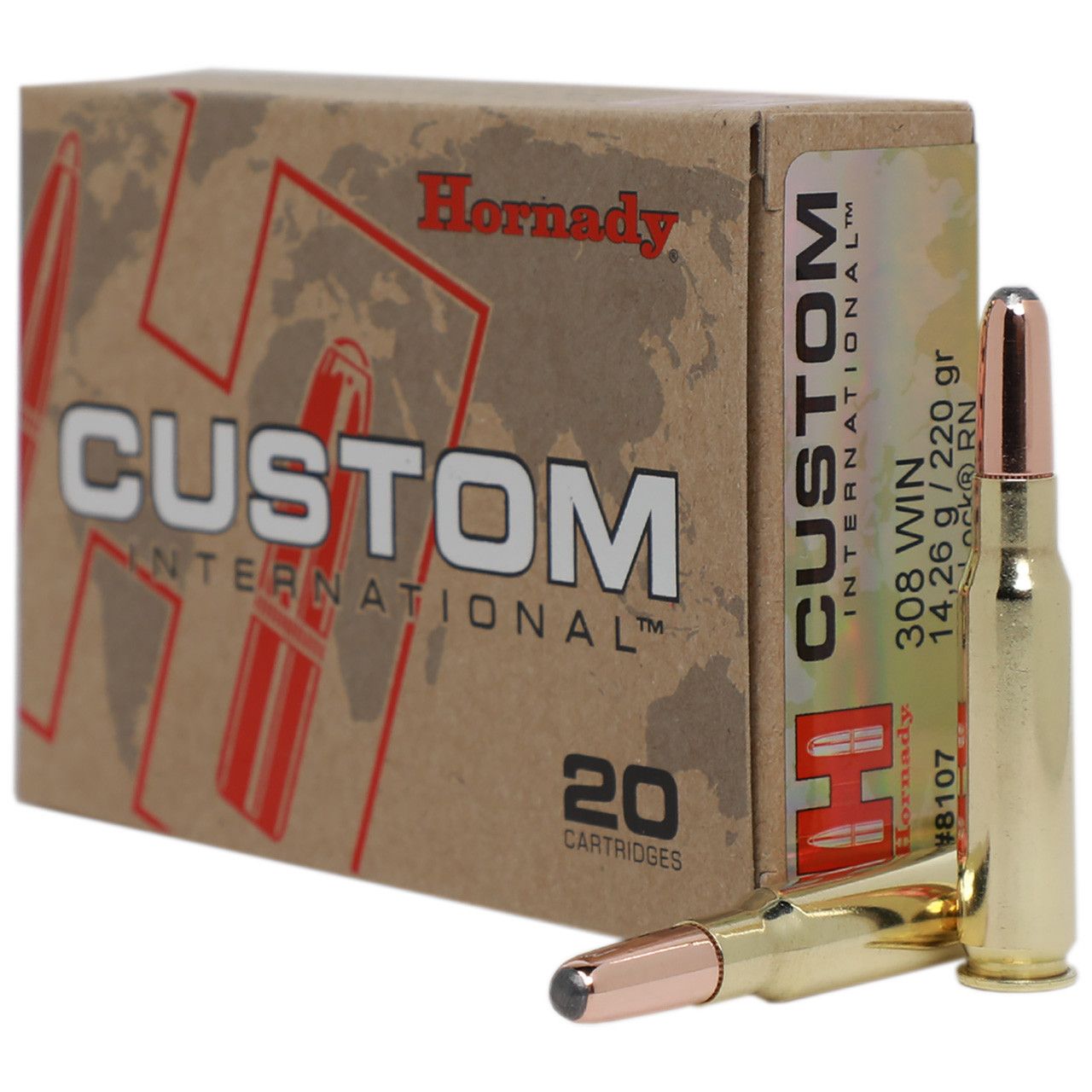 Hornady Custom International 308 Win 220 Grain Interlock