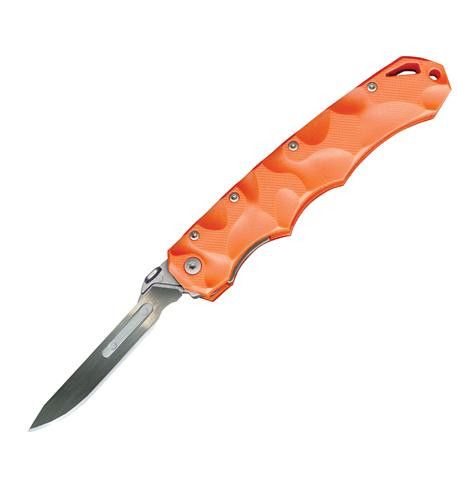 Havalon Knives Piranta Stag Replaceable Blade Knife  Orange