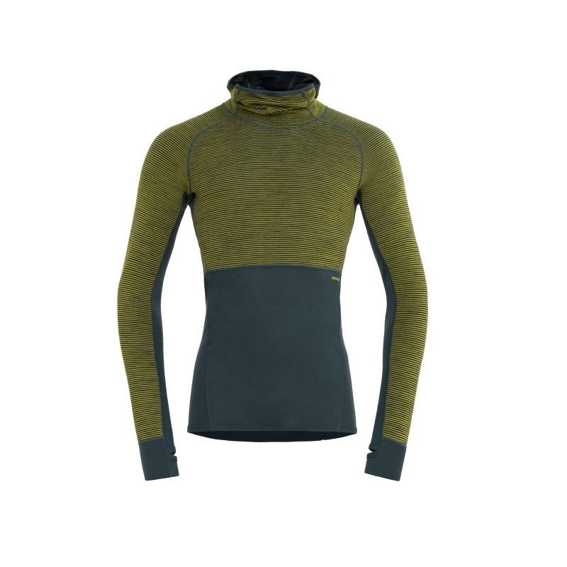 Devold Tuvegga Merino Man Reversible Hoodie Medium Green